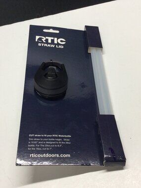 RTIC Water Bottle Lid with 2 Straws #1124 26oz, 20oz, 16oz SEALED NEW